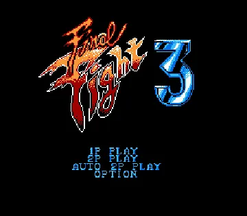 Final Fight 3 (Asia) (En) (Aftermarket) (Pirate) screen shot title